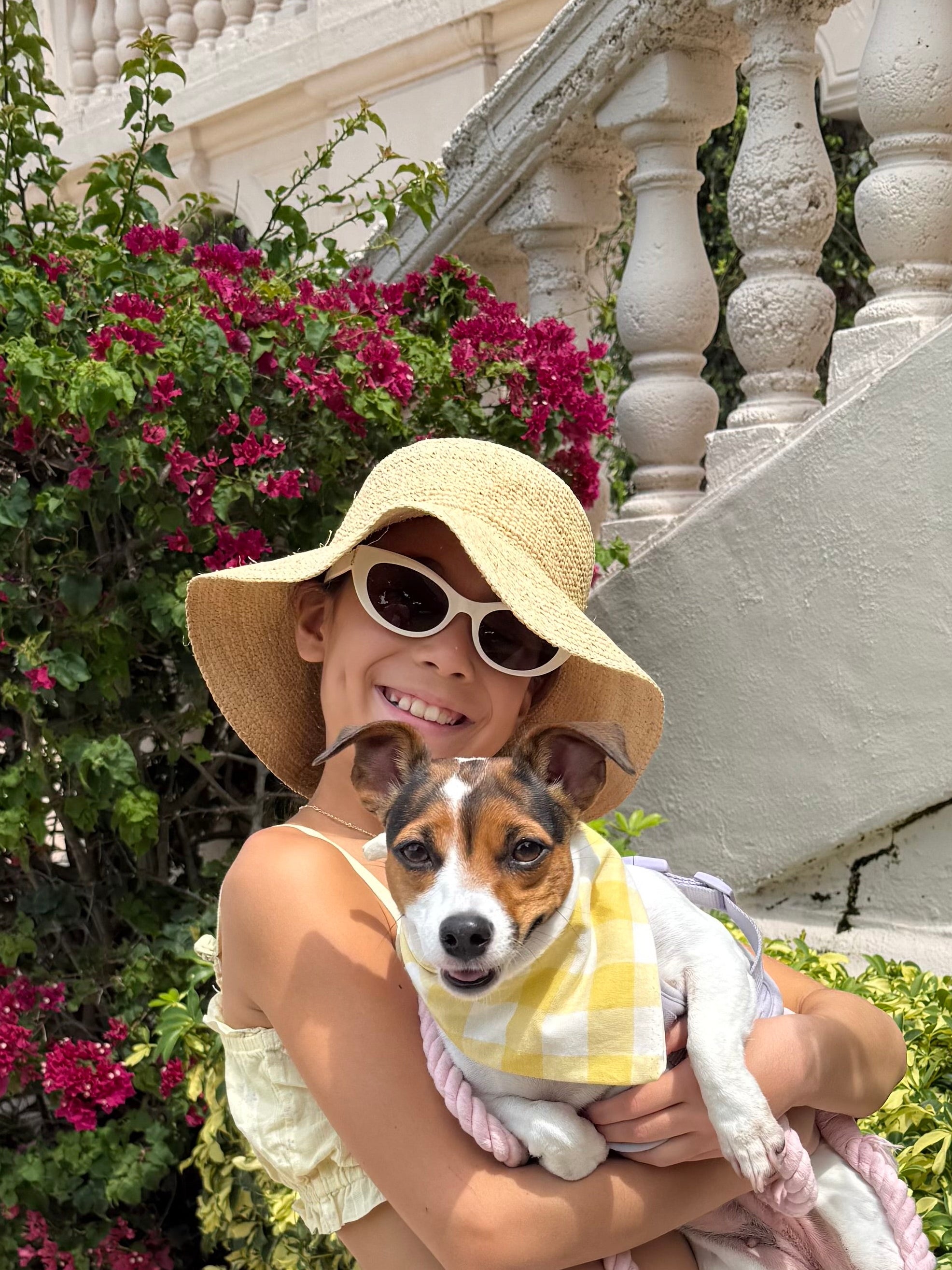 LIMITED EDITION Sunshine yellow gingham hand made bandana